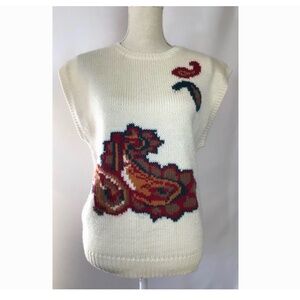 Vintage Russ Women's Knit Vest Sleeveless Sweater